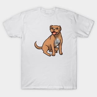 Dog - American Pit Bull - Red Nose Natural T-Shirt